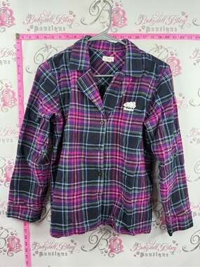 Roots long sleeve shirt Purple & Pink Plaid Button-Down Shirt